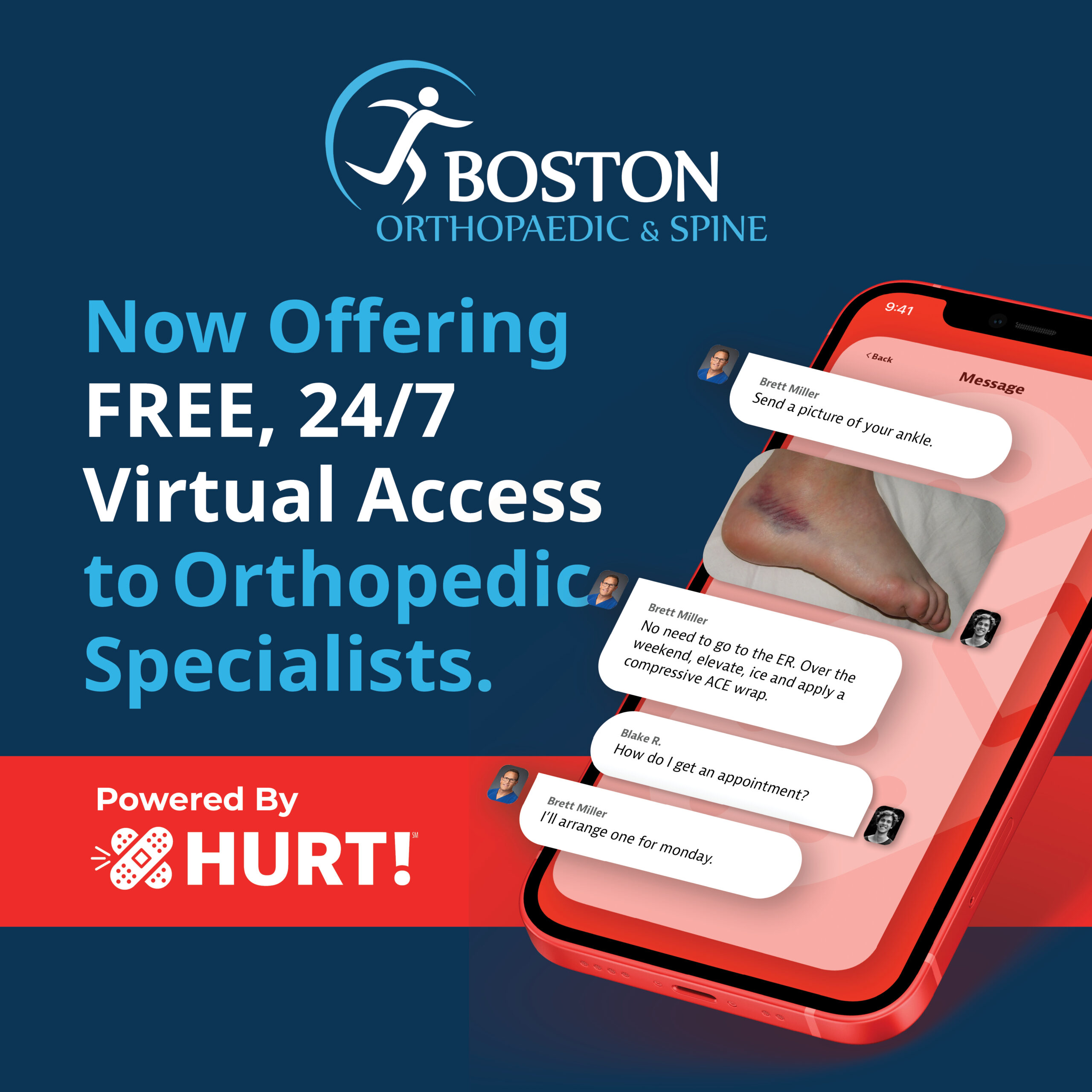 Now Offering FREE 24/7 Access to Orthopedic Specialists